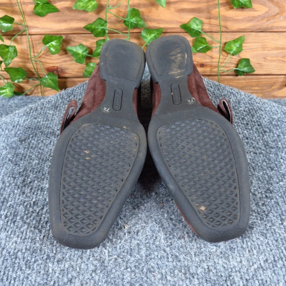 Aerosoles Botie Women Mary Jane Wedge Size 7.5‎ Career Casual Brown Suede